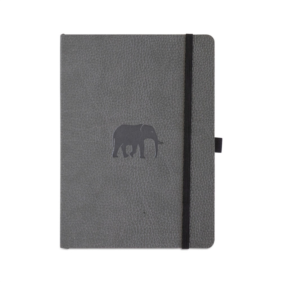 Picture of Dingbats* Wildlife Soft Cover A5 Dotted Grey Elephant Notebook