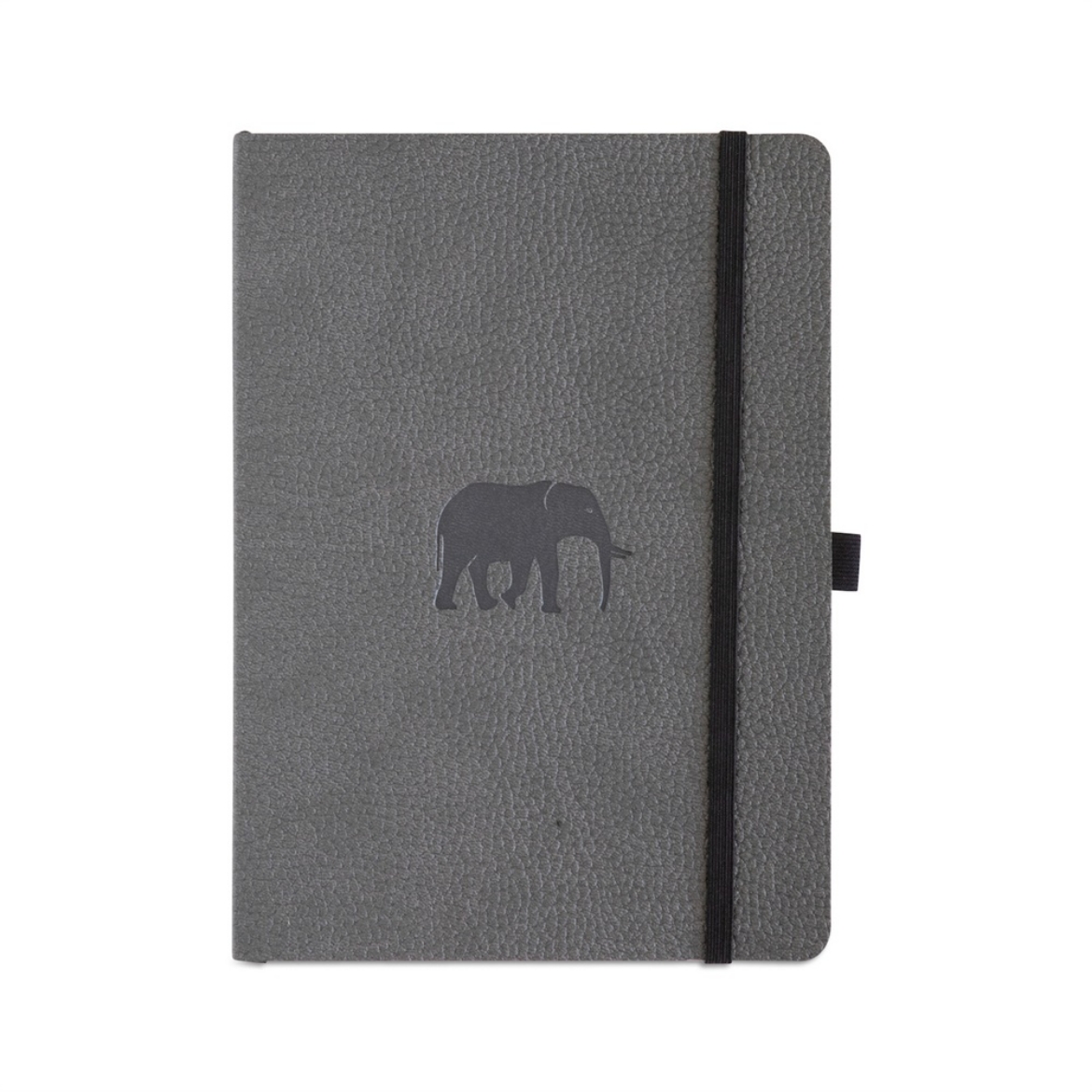 Picture of Dingbats* Wildlife Soft Cover A5 Dotted Grey Elephant Notebook