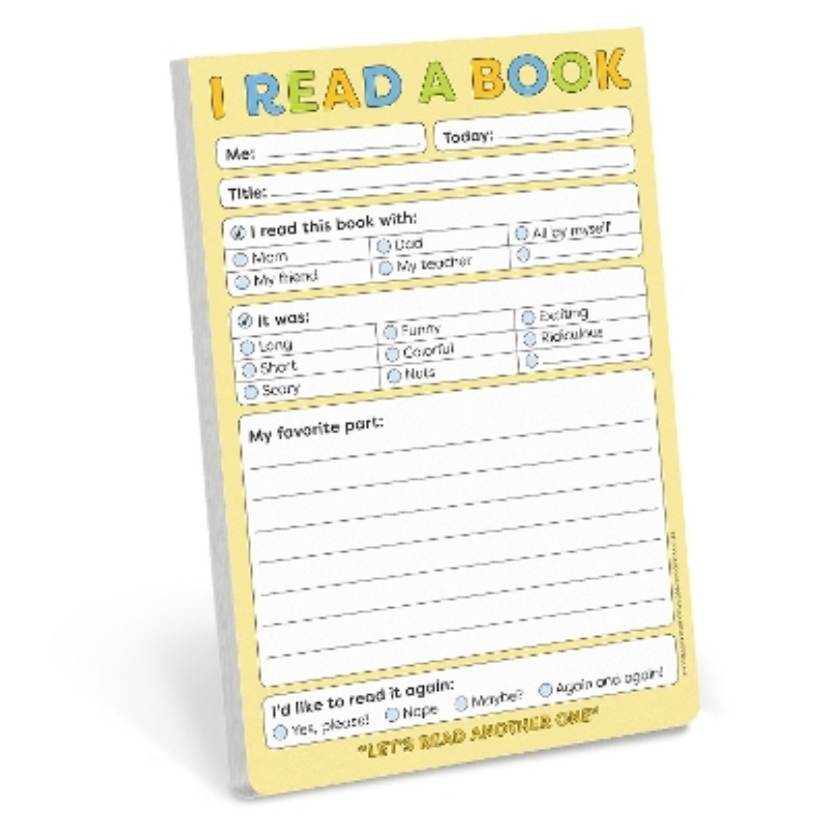 Picture of Knock Knock Kids I Read a Book Playtime Pads