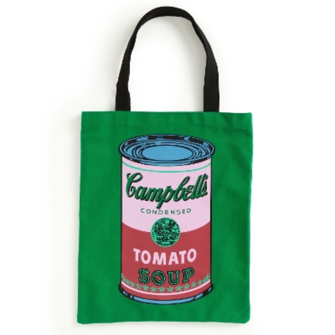 Picture of Warhol Soup Can Canvas Tote Bag - Green