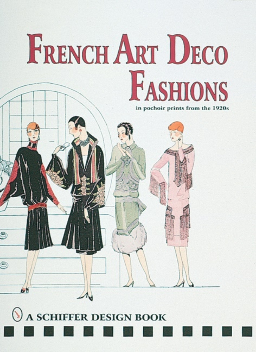 Picture of French art  deco fashions in  pochoir prints from  the 1920s