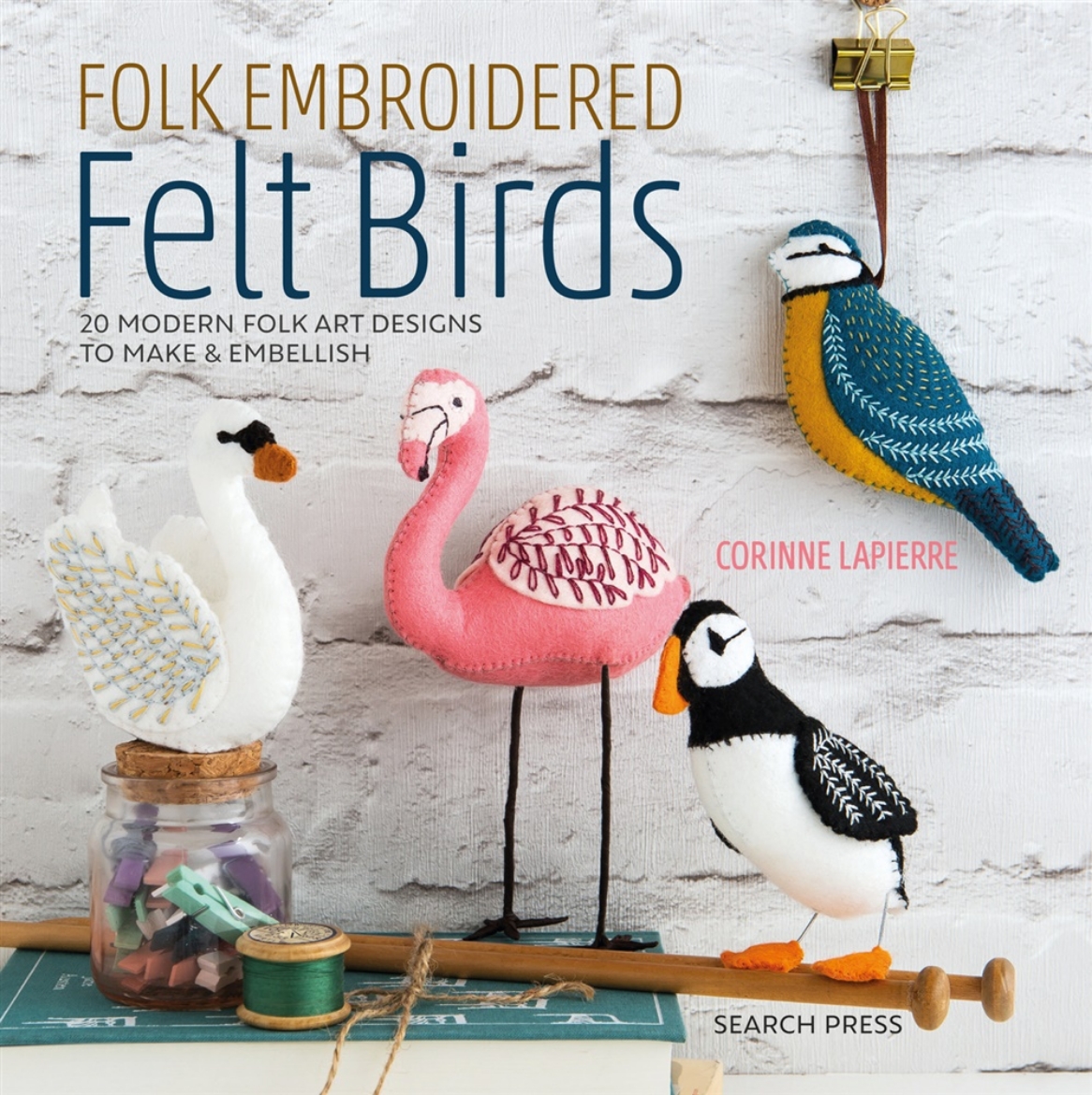 Picture of Folk Embroidered Felt Birds