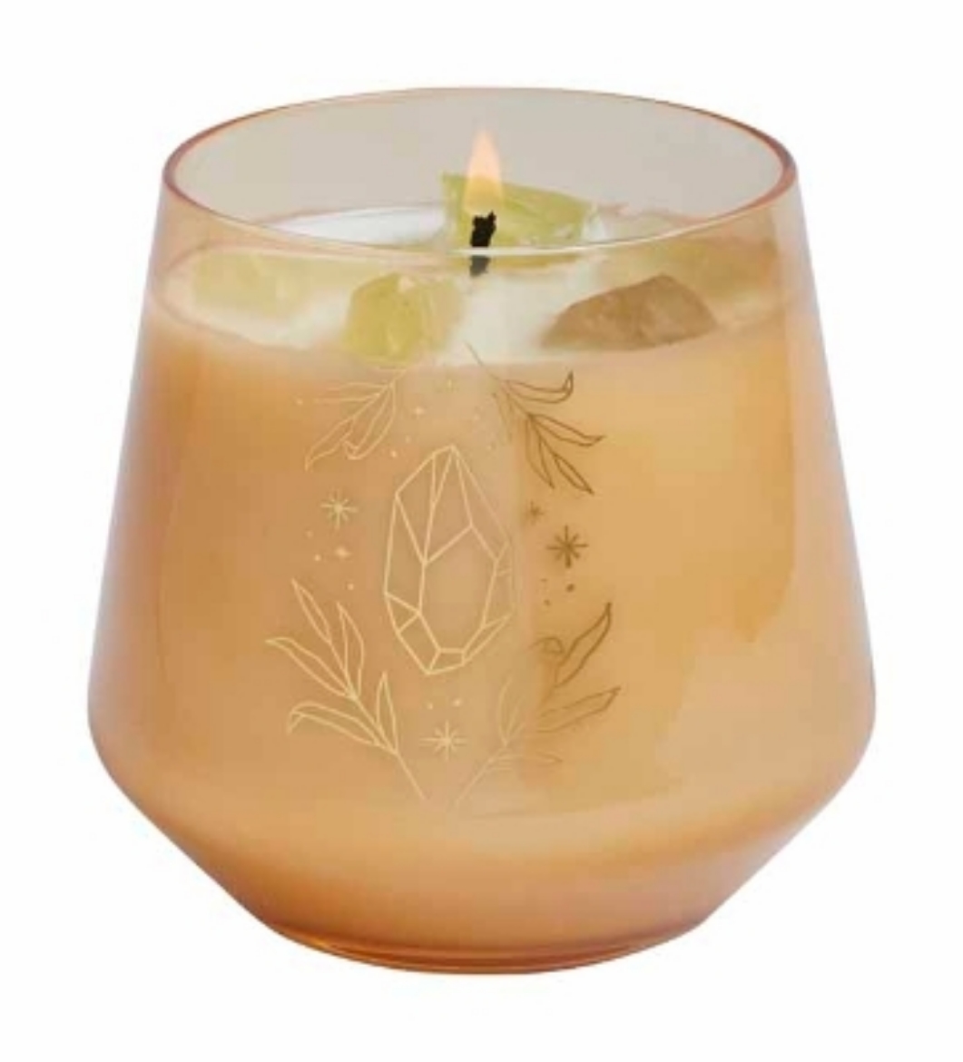 Picture of Citrine Crystal Healing Scented Glass Candle