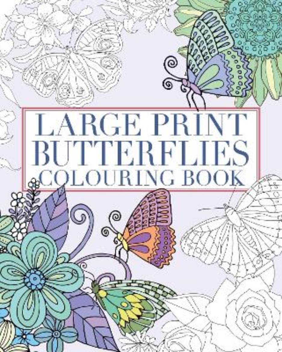Picture of Large Print Butterflies Colouring Book