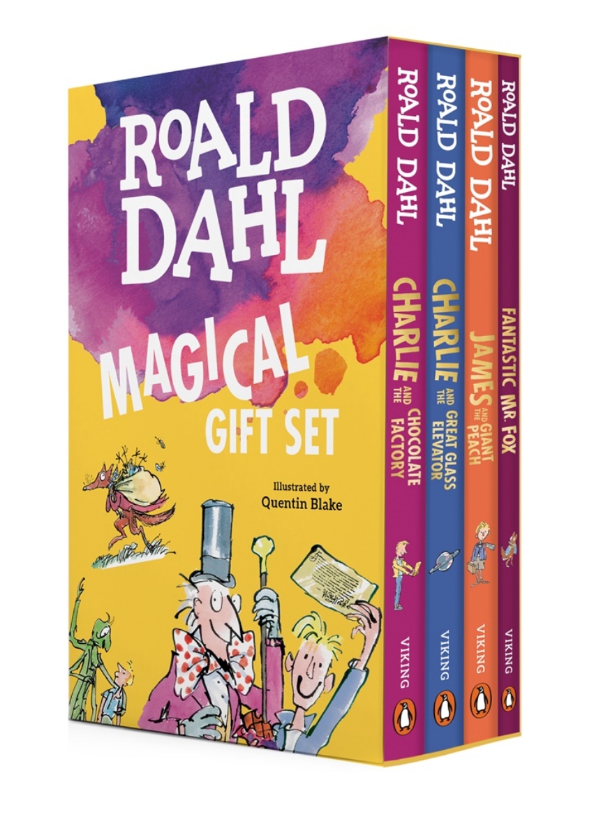 Picture of Roald Dahl Magical Gift Boxed Set (4 Books): Charlie and the Chocolate Factory, James and the Giant Peach, Fantastic Mr. Fox,Charlie and the Great Glass Elevator