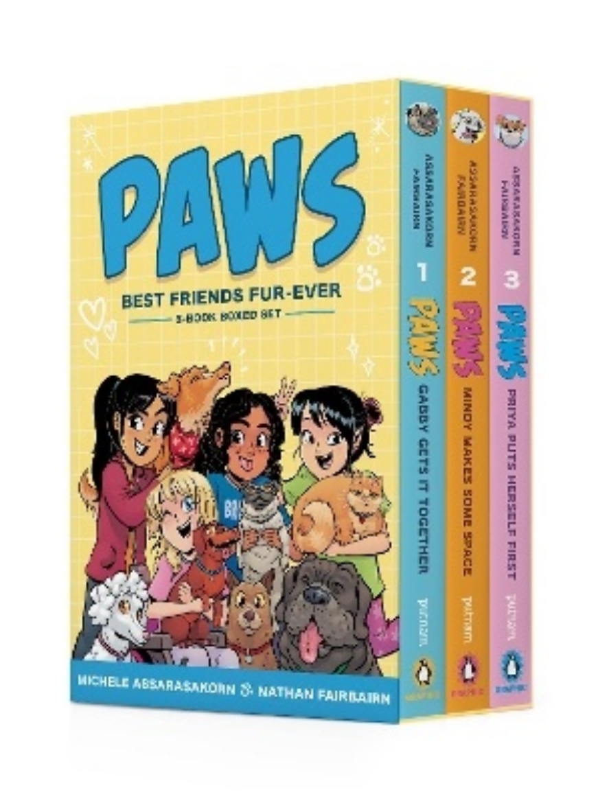 Picture of PAWS: Best Friends Fur-Ever Boxed Set (Books 1-3): Gabby Gets It Together, Mindy Makes Some Space, Priya Puts Herself First (A Graphic Novel Boxed Set)