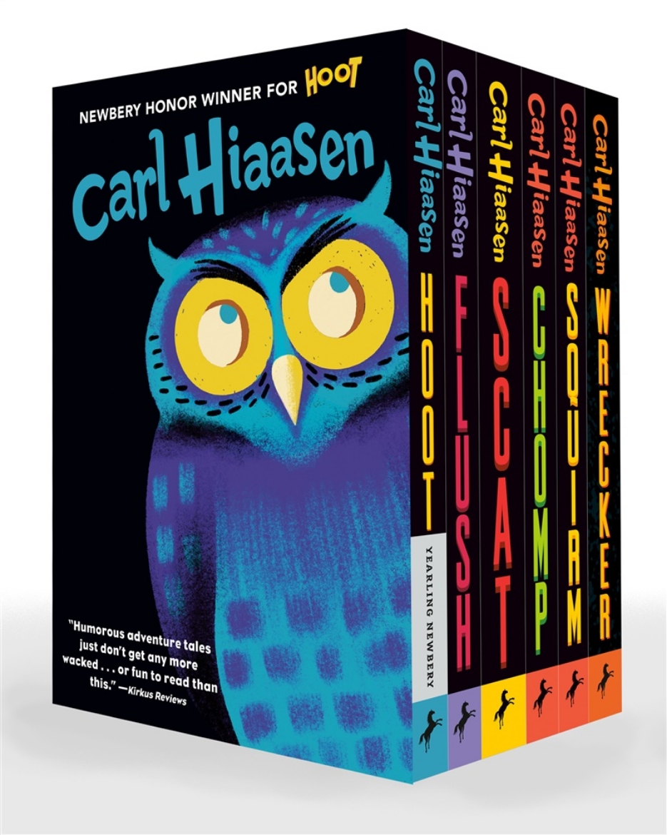 Picture of Hiaasen 6-Book Paperback Boxed Set: Hoot; Flush; Scat; Chomp; Squirm; Wrecker