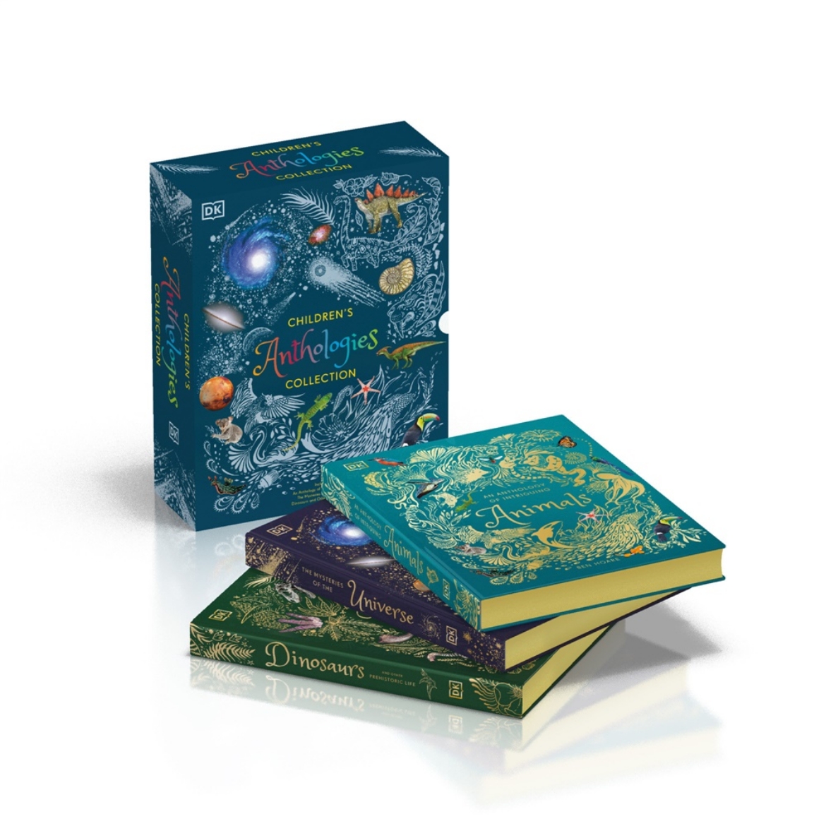 Picture of Children's Anthologies Collection: 3-Book Box Set for Kids Ages 6-8, Featuring 300+ Animal, Dinosaur, and Space Topics