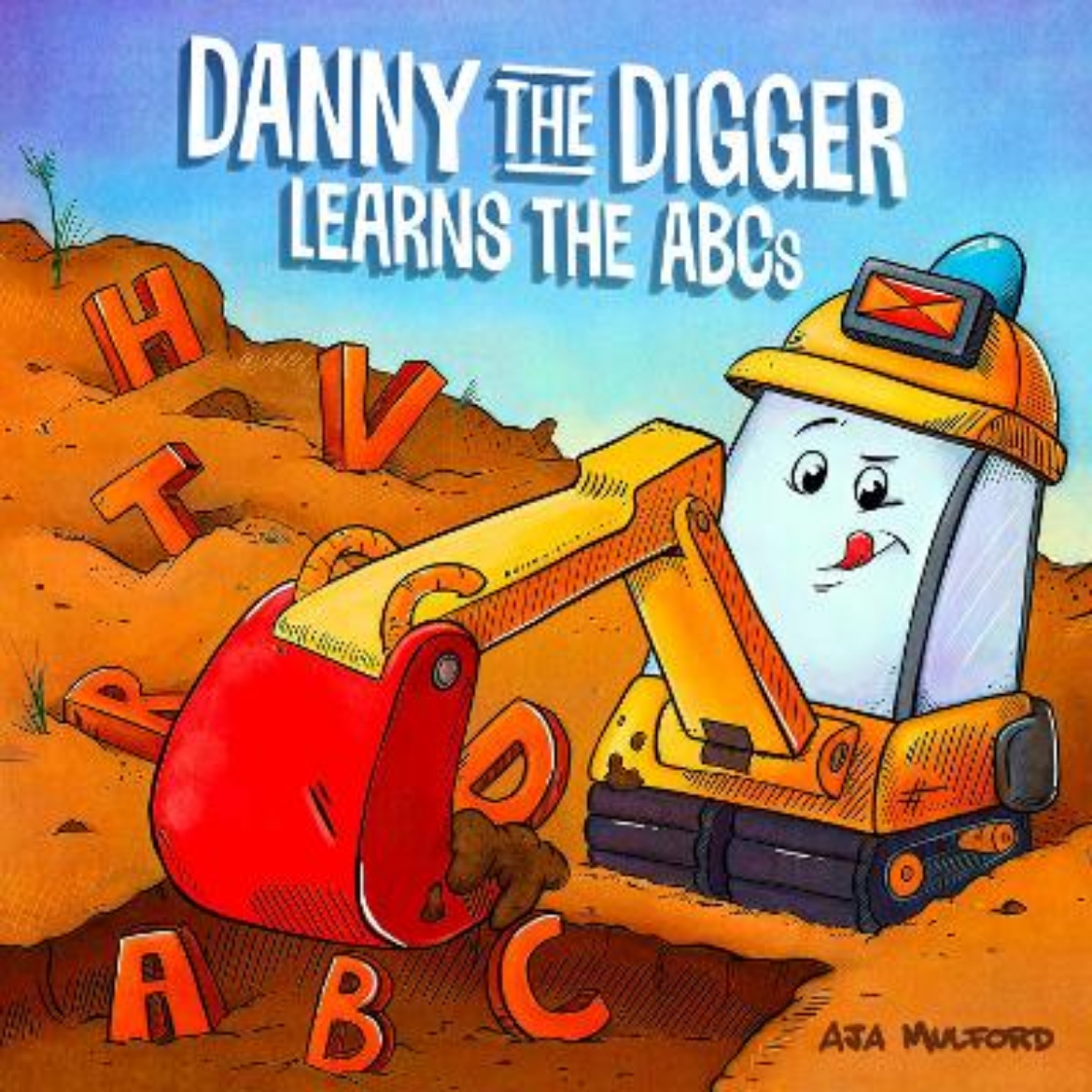 Bild på Danny the Digger Learns the ABCs: Practice the Alphabet with Bulldozers, Cranes, Dump Trucks, and more Construction Site Vehicles!