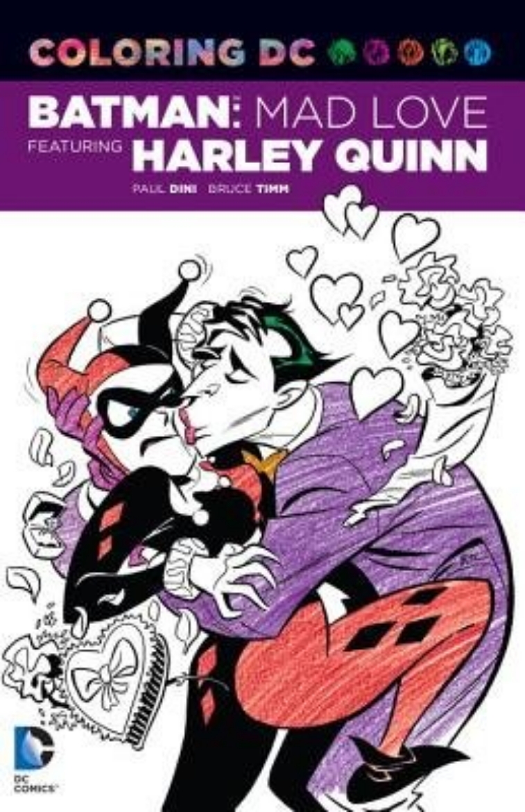 Bild på Coloring dc harley quinn in batman adventures - mad love