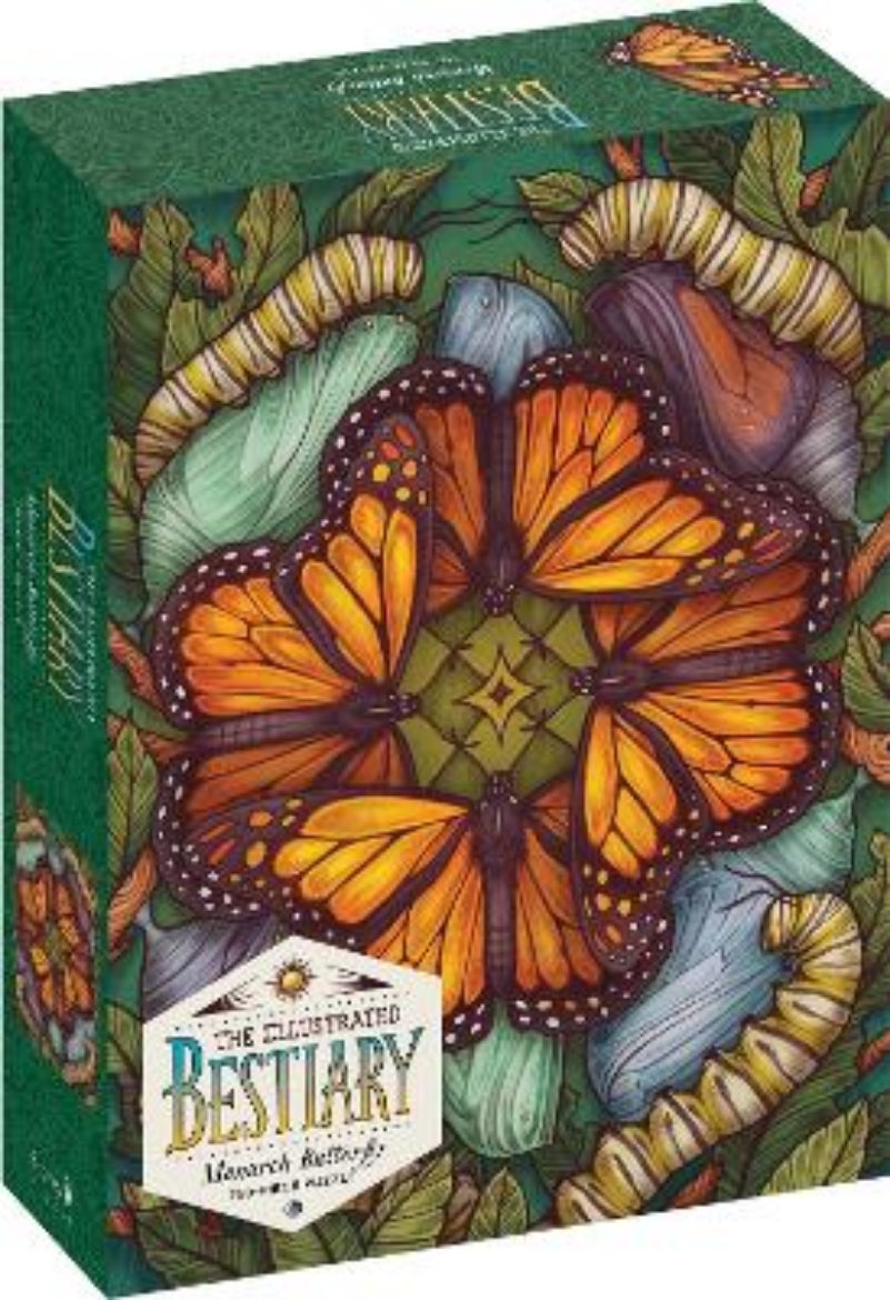 Bild på The Illustrated Bestiary Puzzle: Monarch Butterfly (750 pieces)