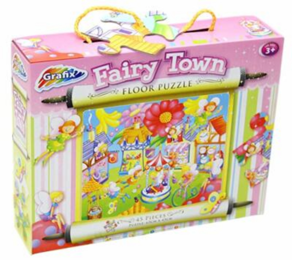 Picture of Floor Puzzle 45pc: Fairy Town