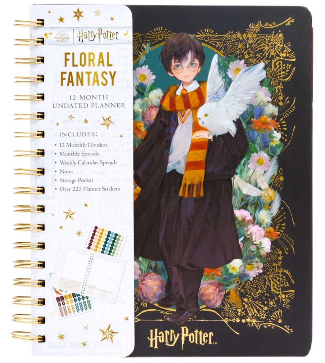 Picture of Harry Potter: Floral Fantasy 12-Month Undated Planner: (Harry Potter School Planner School, Harry Potter Gift, Harry Potter Stationery, Undated Planner)
