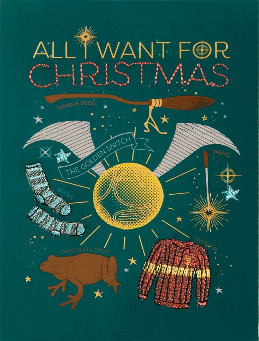 Picture of Harry Potter: All I Want For Christmas Embellished Card