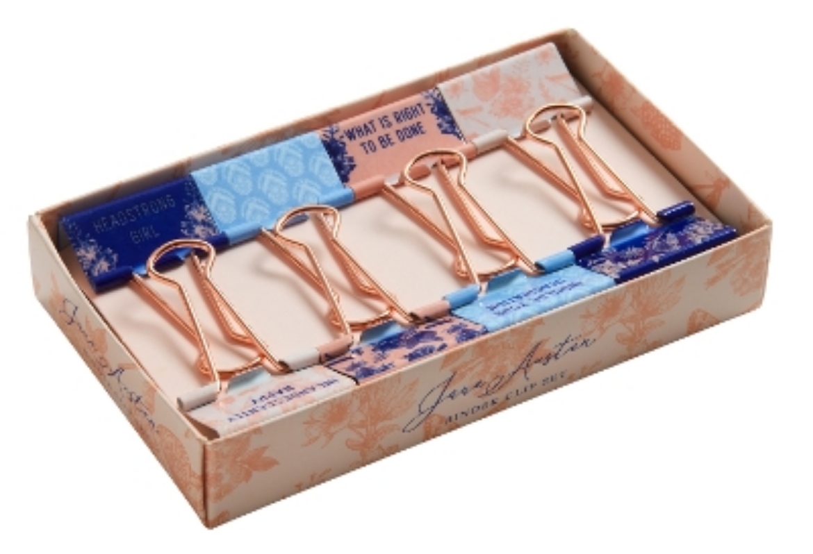 Picture of Jane Austen: Floral Patterns Binder Clips (Set of 8)
