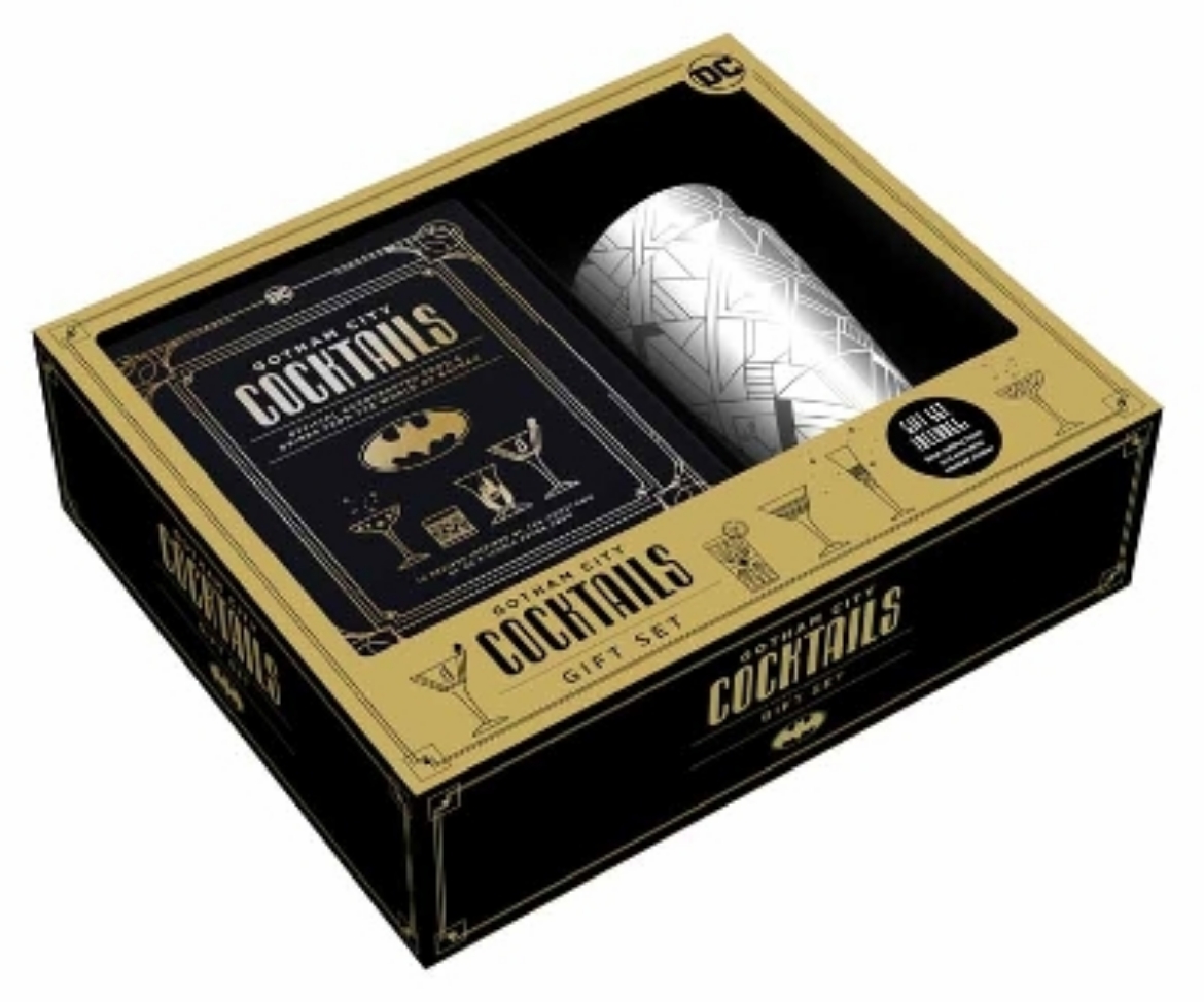 Picture of Gotham City Cocktails Gift Set: Official Handcrafted Food & Drinks From the World of Batman