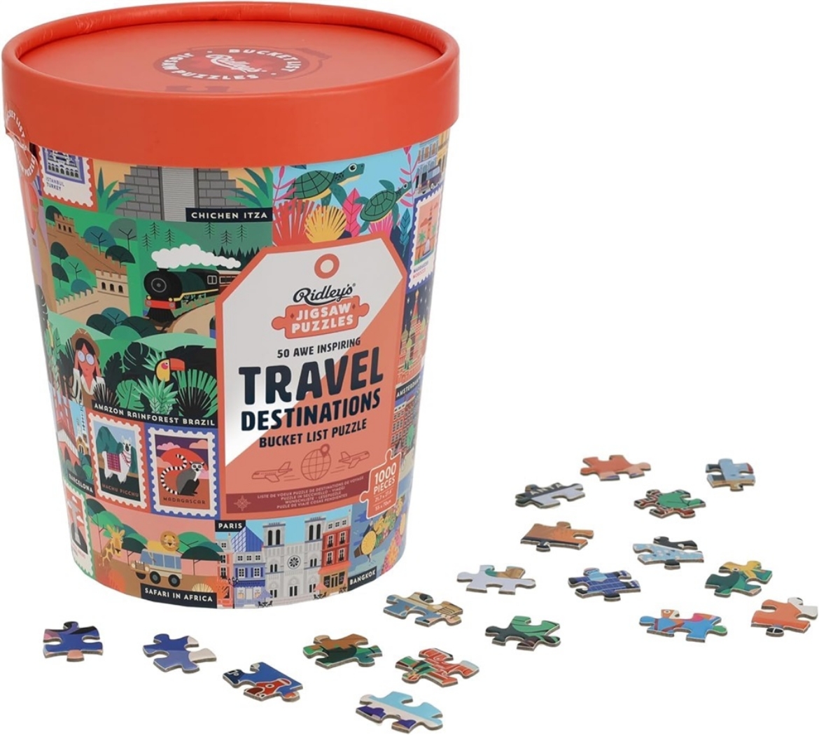 Picture of 50 Awe-Inspiring Travel Destinations Bucket List 1000-Piece Puzzle
