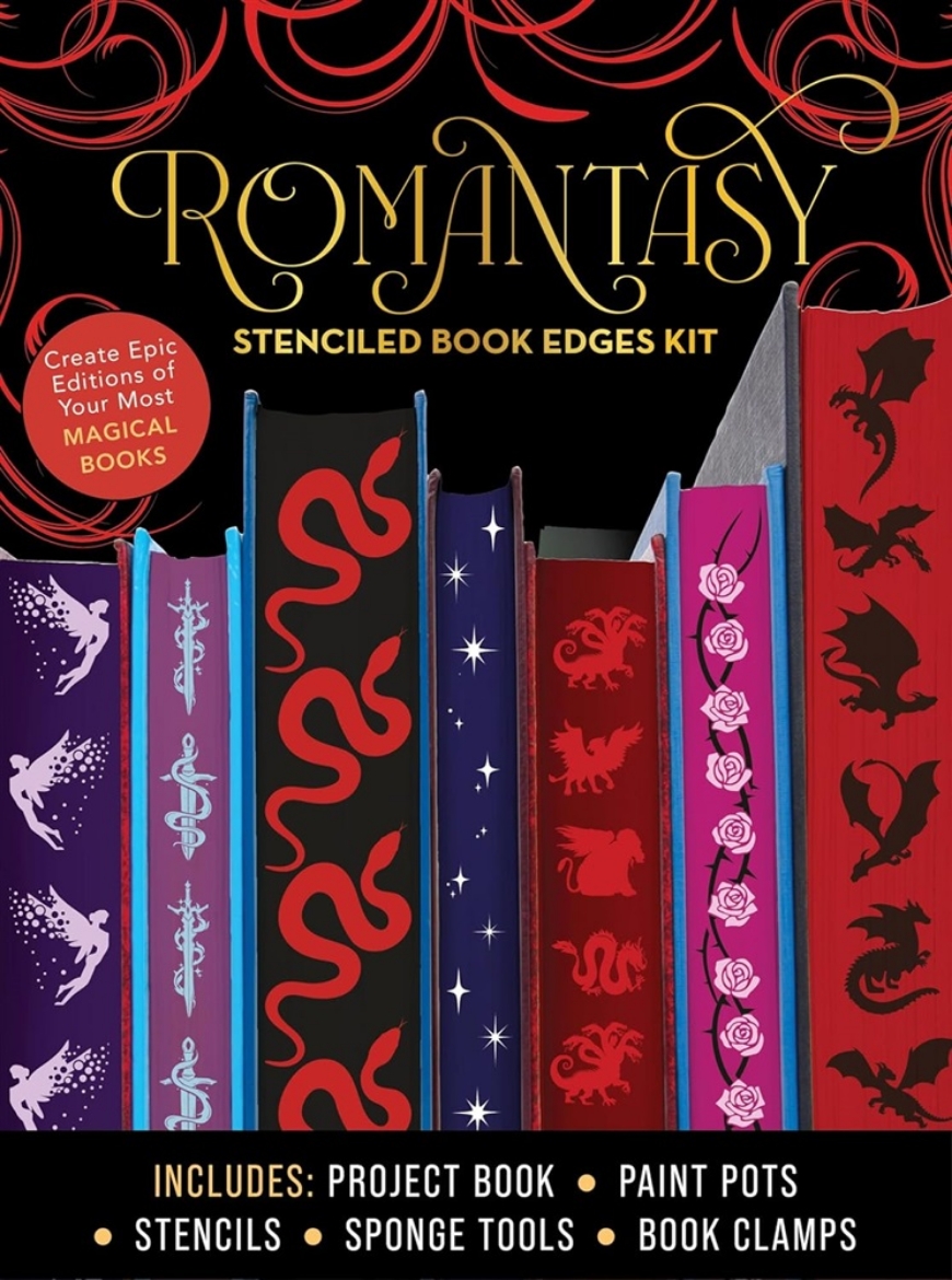 Picture of Romantasy Stenciled Book Edges Kit: Create Epic Editions of Your Most Magical Books