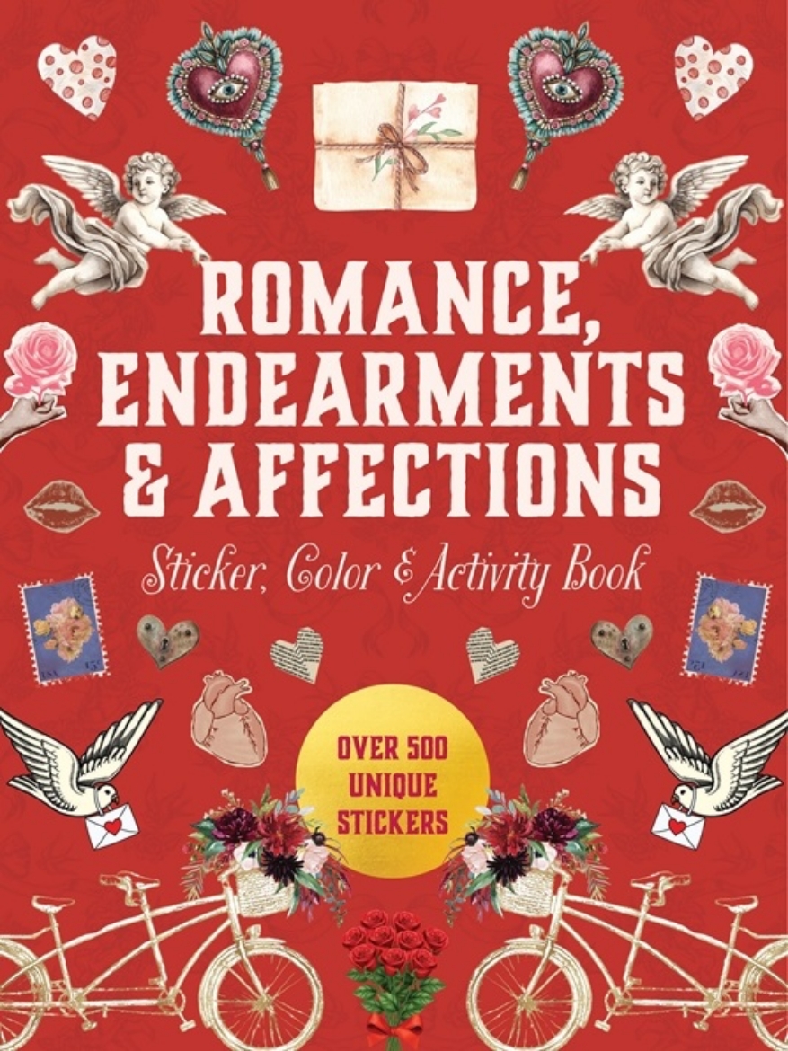 Picture of Romance, Endearments & Affections Sticker, Color & Activity Book: Over 500 Unique Stickers