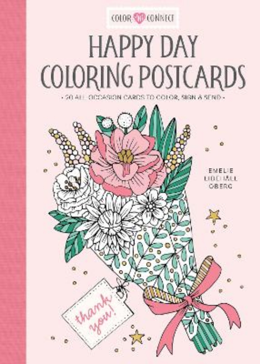 Picture of Happy Day Coloring Postcards: 20 All-Occasion Cards to Color, Sign, and Send