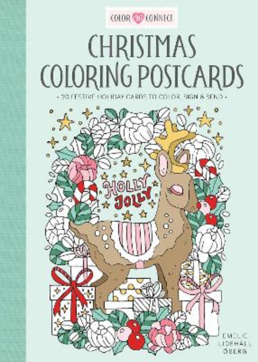 Picture of Christmas Coloring Postcards: 20 Festive Holiday Cards to Color, Sign, and Send