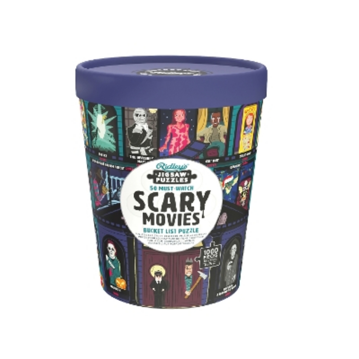 Picture of 50 Must-Watch Scary Movies Bucket List 1000-piece Puzzle