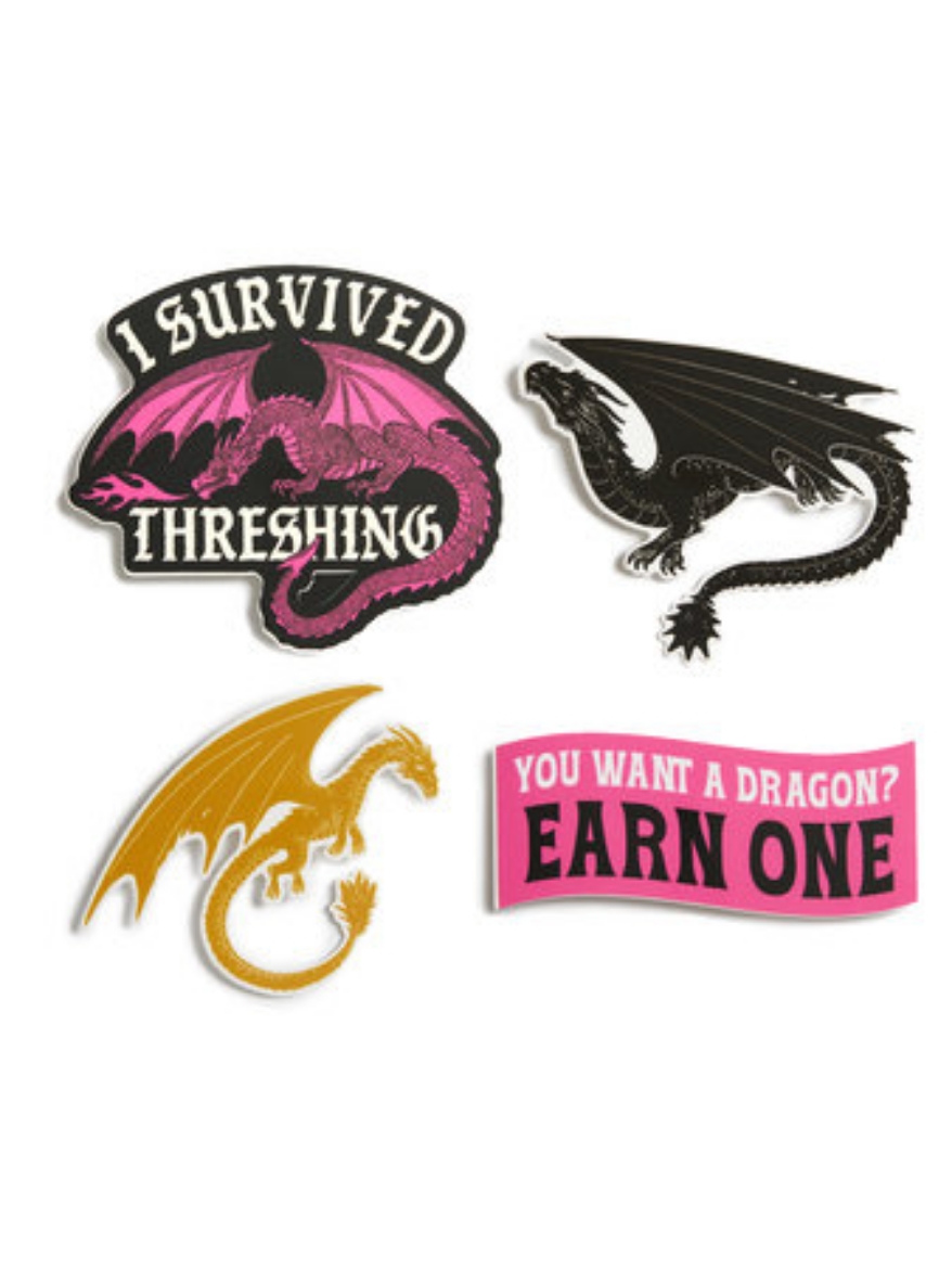 Picture of Fourth Wing: I Survived Threshing Stickers - Sticker Set of 4