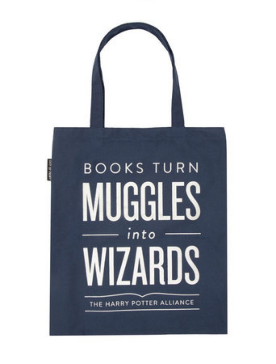 Picture of Books Turn Muggles into Wizards Tote Bag