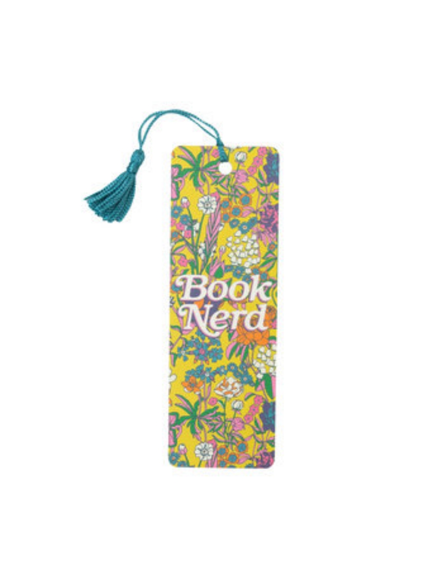 Picture of Book Nerd Floral Bookmark