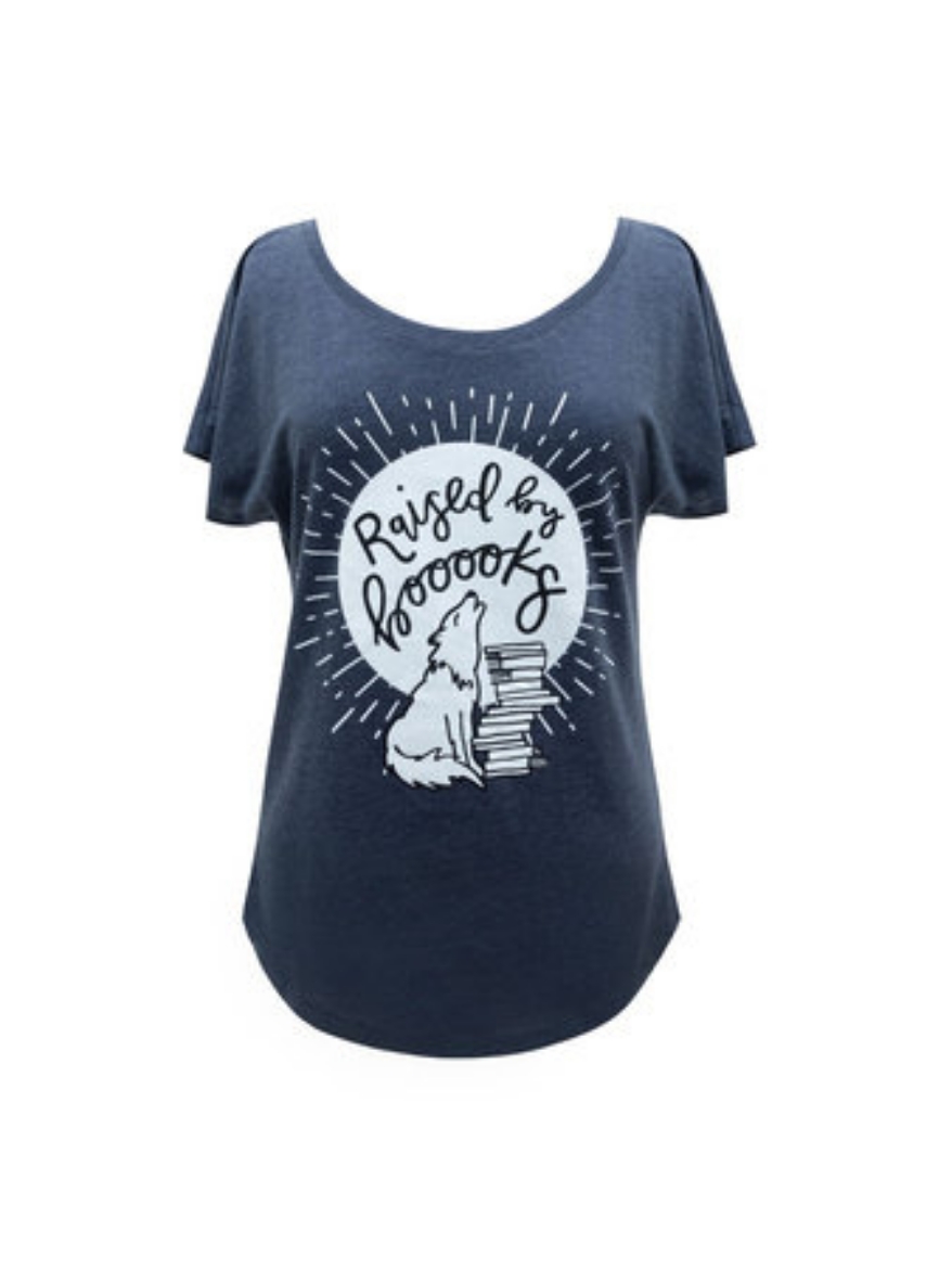 Picture of Raised by Books Women's Relaxed Fit T-Shirt Large