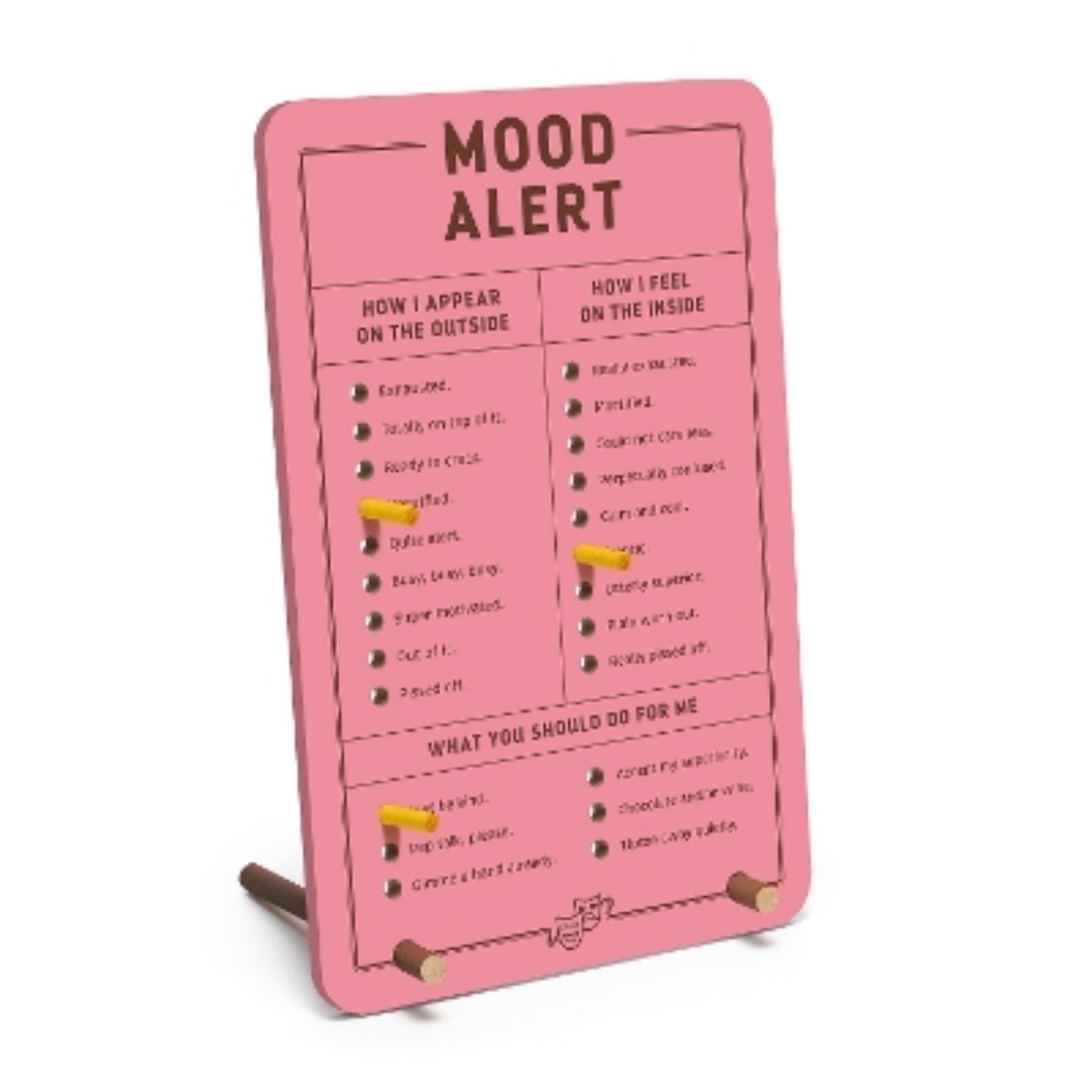 Picture of Knock Knock Mood Alert Desktop Pegboard