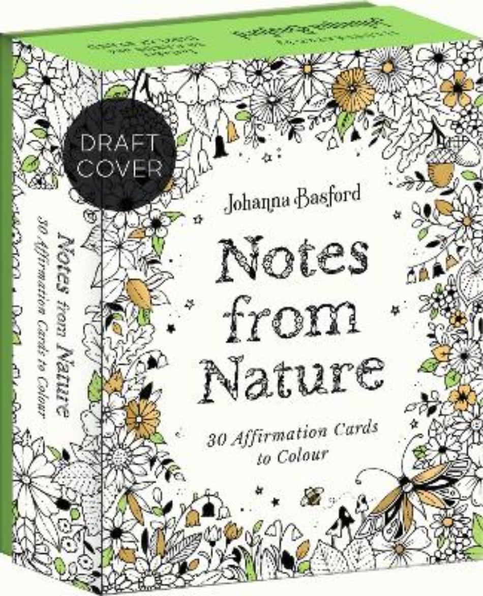 Picture of Johanna Basford's Notes from Nature: 30 Affirmations Cards to Colour