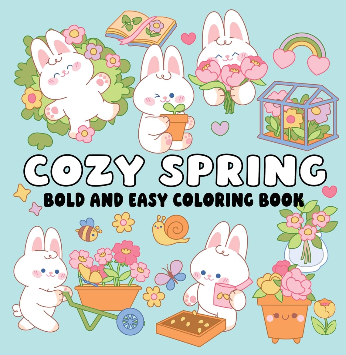 Picture of Cozy Spring Bold and Easy Coloring Book