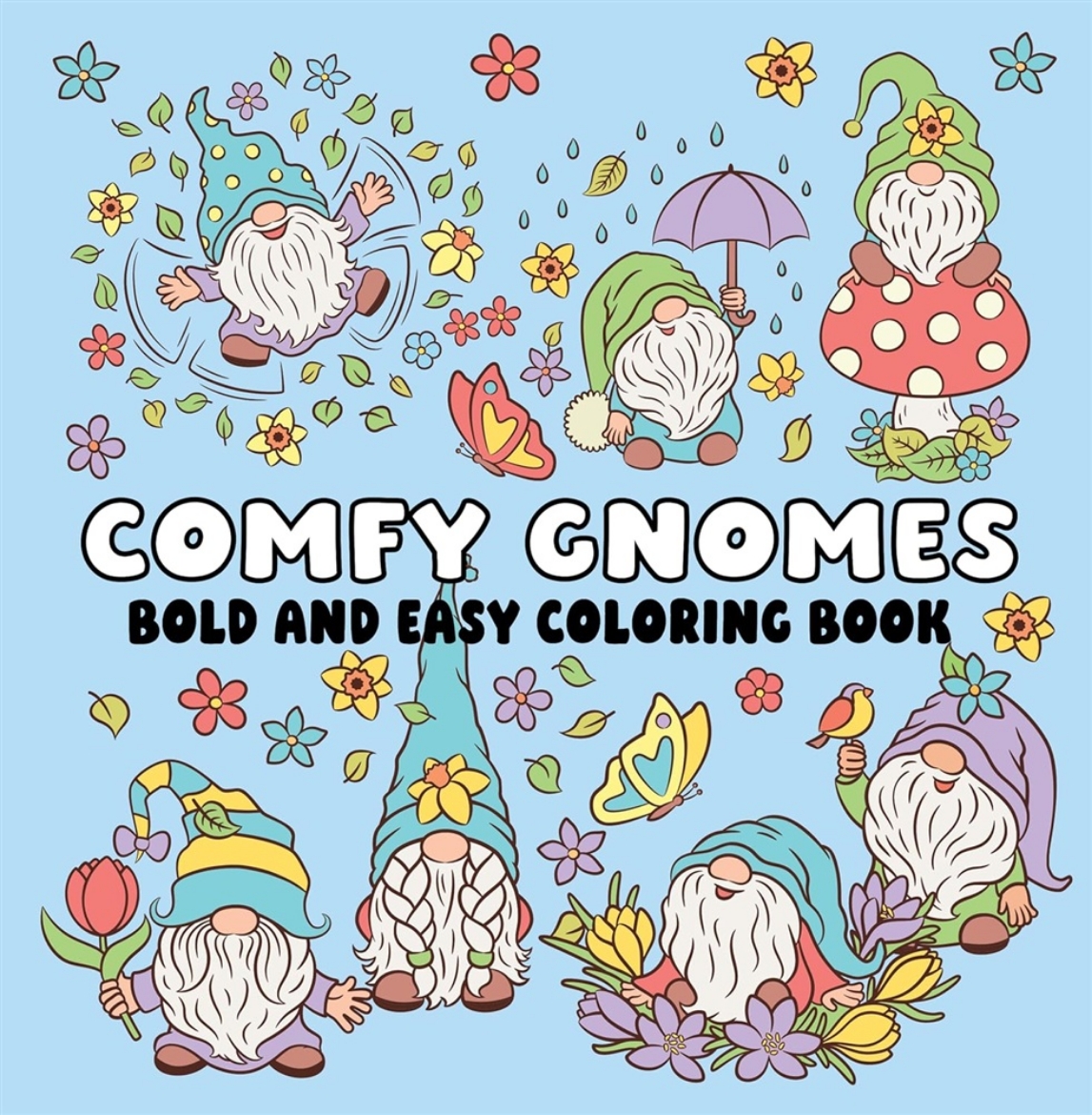 Picture of Comfy Gnomes Bold and Easy Coloring Book