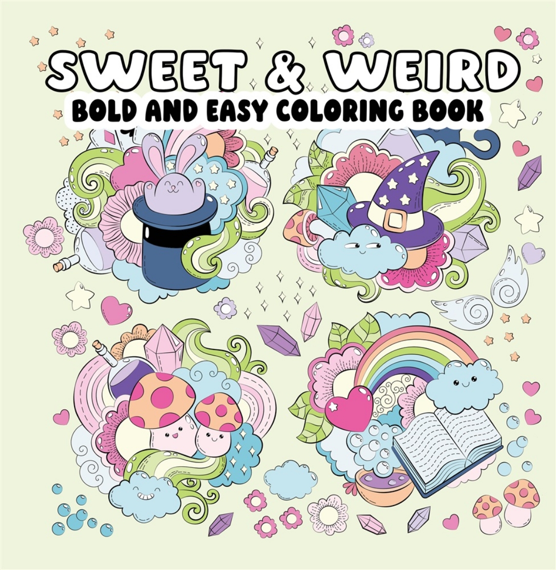 Picture of Sweet and Weird Bold and Easy Coloring Book