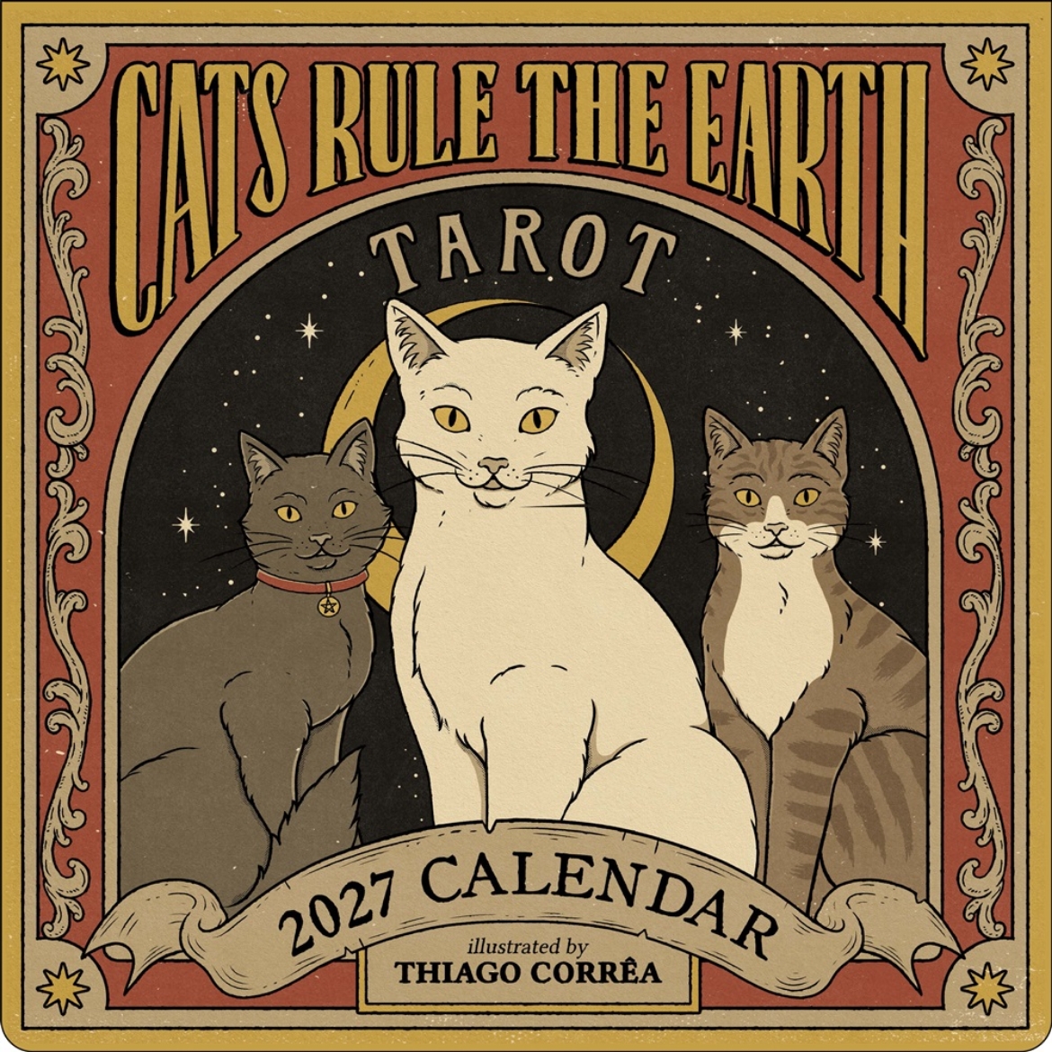 Picture of Cats Rule the Earth Tarot 2027 Wall Calendar