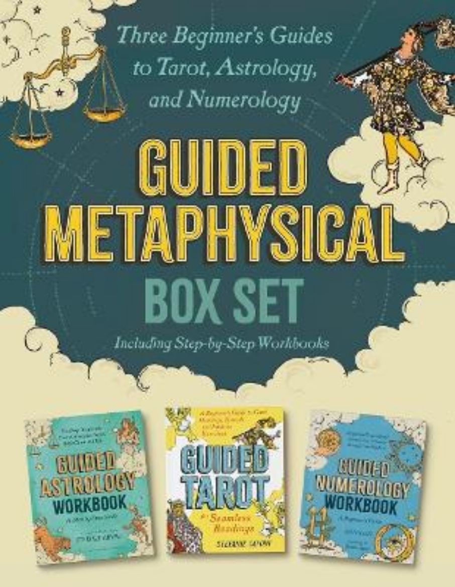 Picture of Guided Metaphysical Box Set: Three Beginner's Guides to Tarot, Astrology, and Numerology (Including Step-by-Step Workbooks)