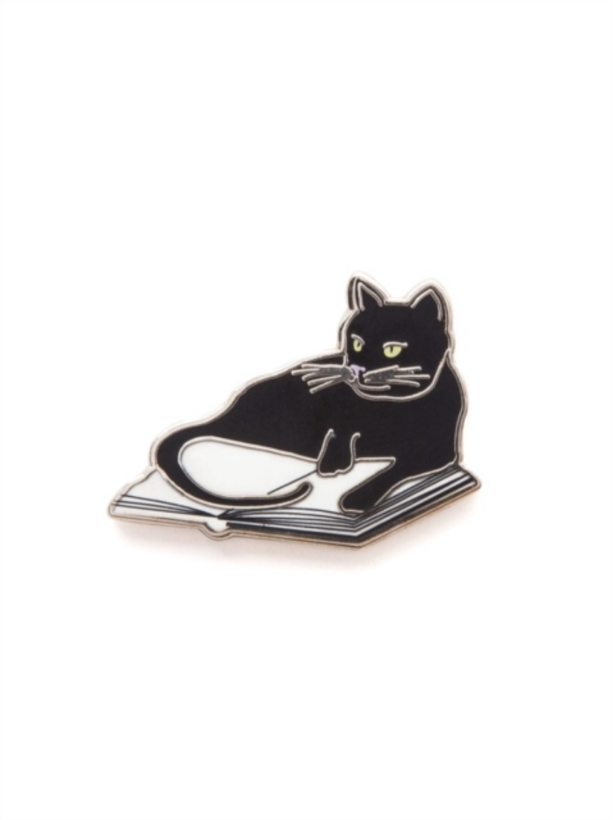 Picture of Bookstore Cat Enamel Pin