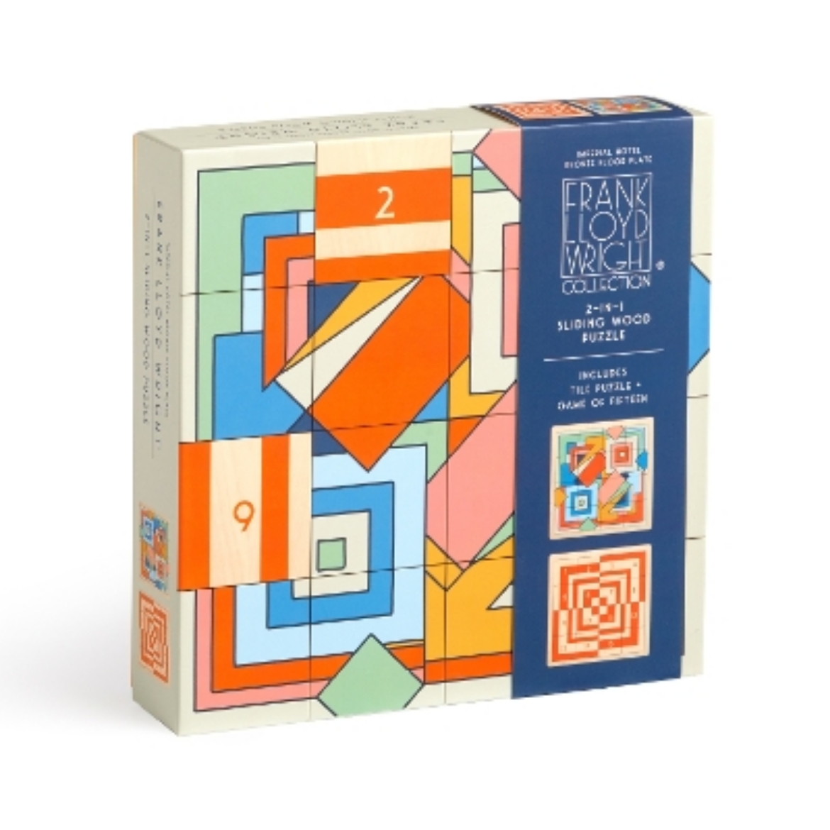 Bild på Frank Lloyd Wright Imperial Hotel 2-in-1 Sliding Wood Puzzle