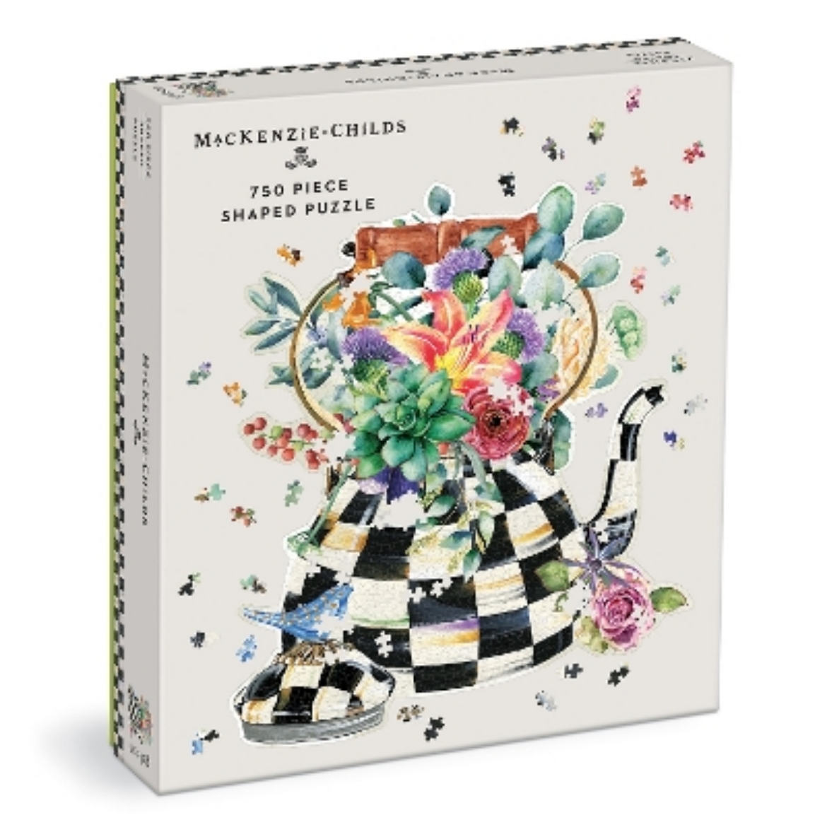 Picture of MacKenzie-Childs Blooming Kettle 750 Piece Shaped Puzzle