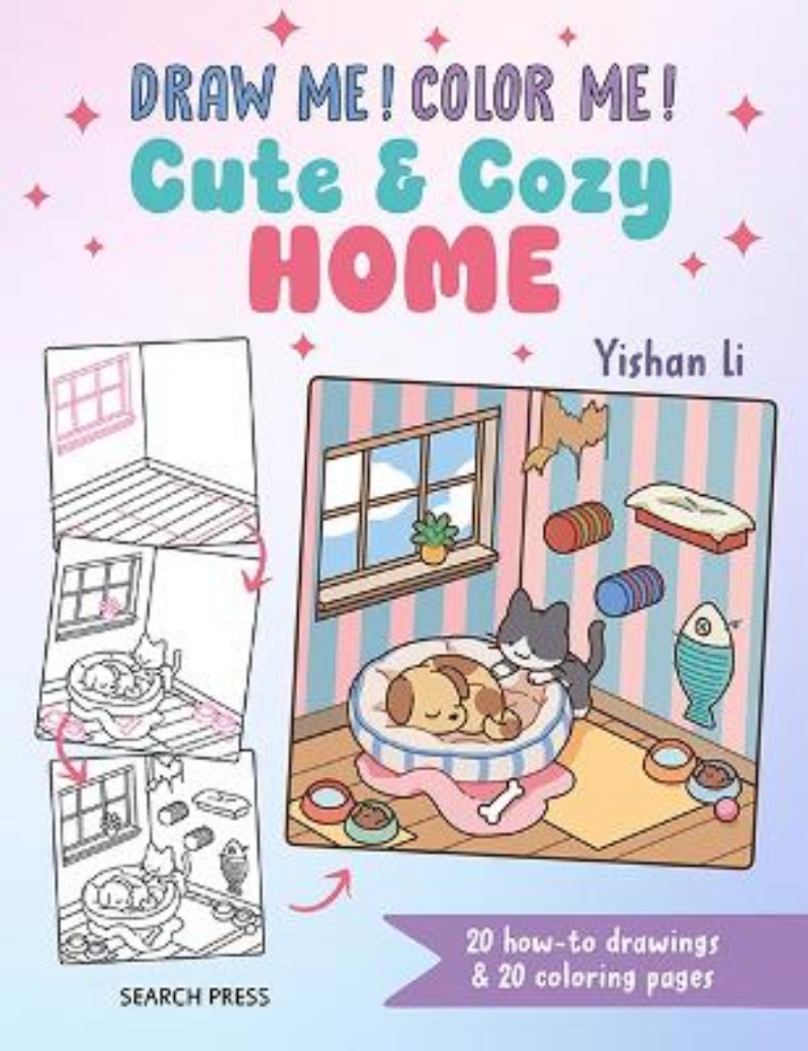 Picture of Draw me! Color me!: Cute & Cozy Home: In simple steps