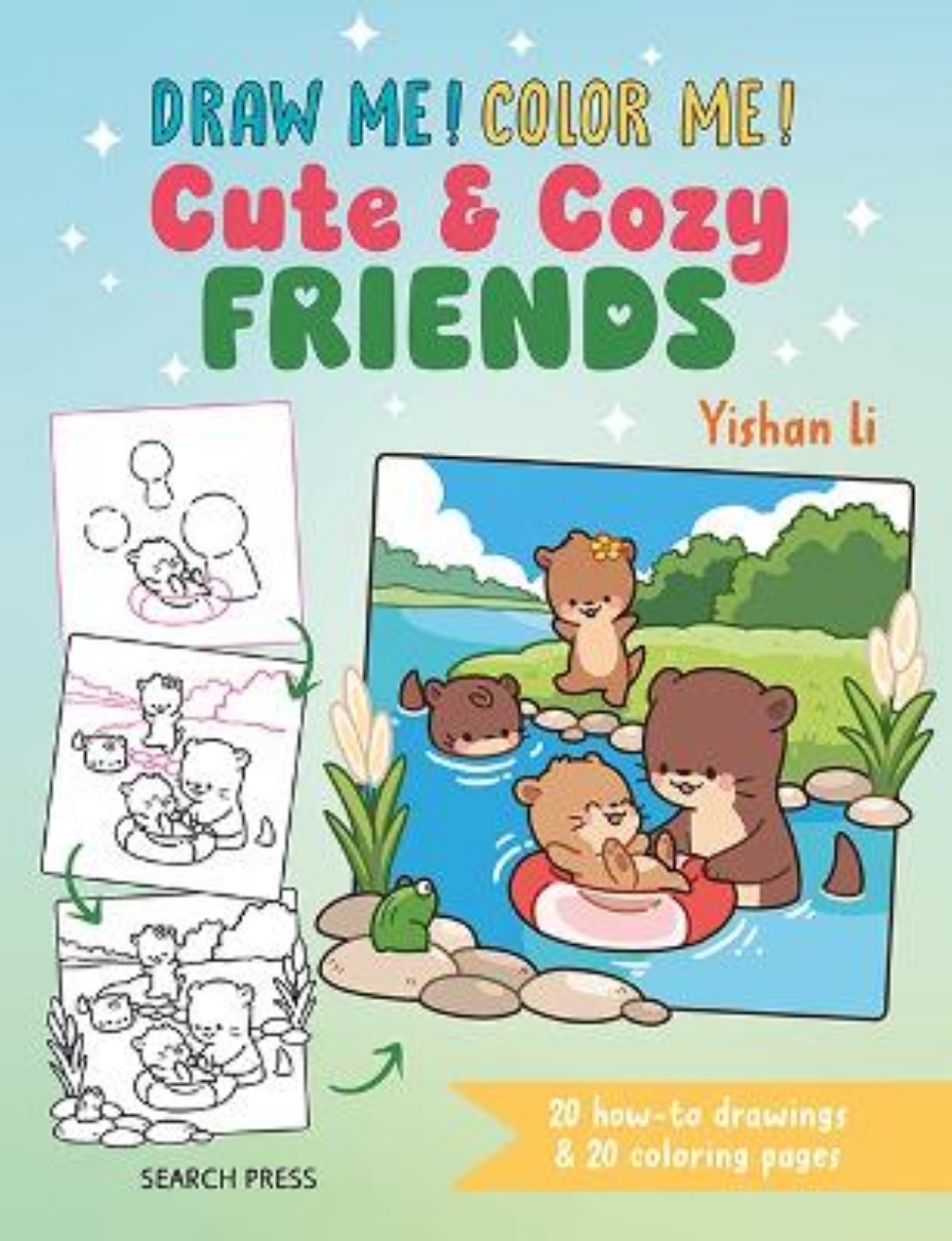 Picture of Draw me! Color me!: Cute & Cozy Friends: In simple steps