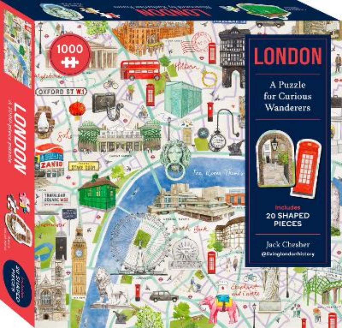 Picture of London: A Puzzle for Curious Wanderers: 1000-piece puzzle with 20 shaped pieces, from Sunday Times bestselling author Jack Chesher @livinglondonhistory