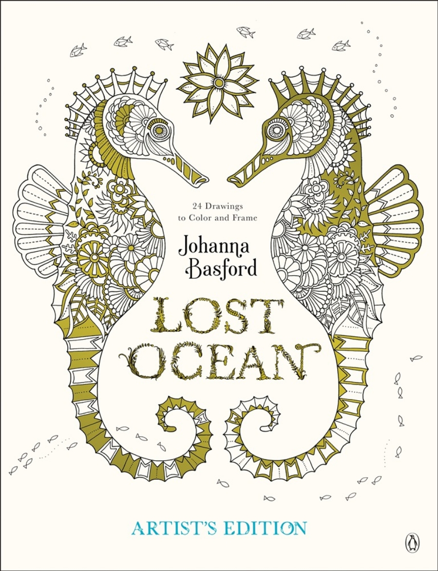 Picture of Lost Ocean Artist's Edition: An Inky Adventure and Coloring Book for Adults: 24 Drawings to Color and Frame