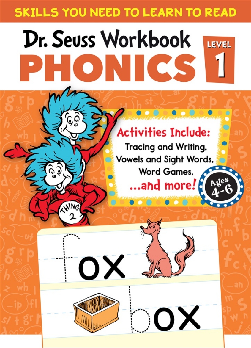 Picture of Dr. Seuss Phonics Level 1 Workbook: A Phonics Workbook to Help Kids Ages 4-6 Learn to Read (For Kindergarten and Beyond)