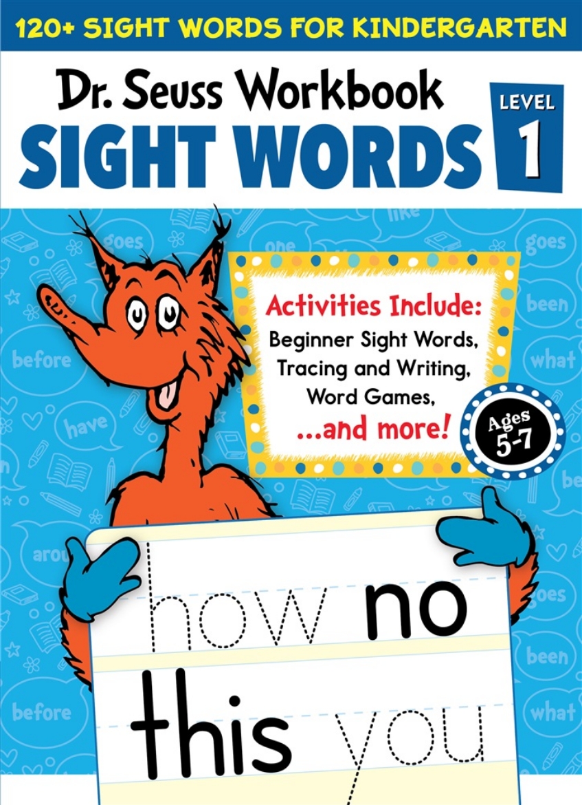 Picture of Dr. Seuss Sight Words Level 1 Workbook: A Sight Words Workbook for Kindergarten (120+ Words, Games & Puzzles, Activity Fun, and More)