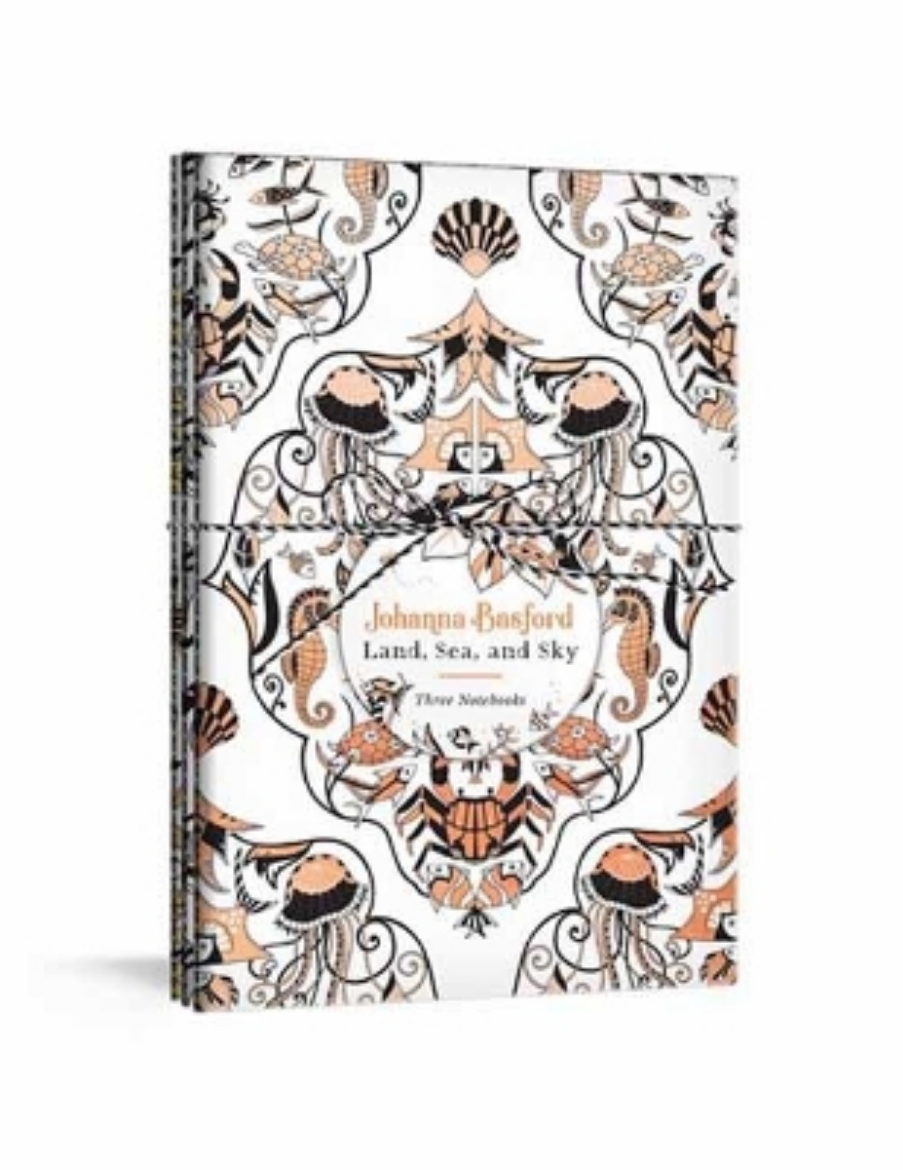 Picture of Johanna Basford Land, Sea, and Sky: Three Colorable Notebooks
