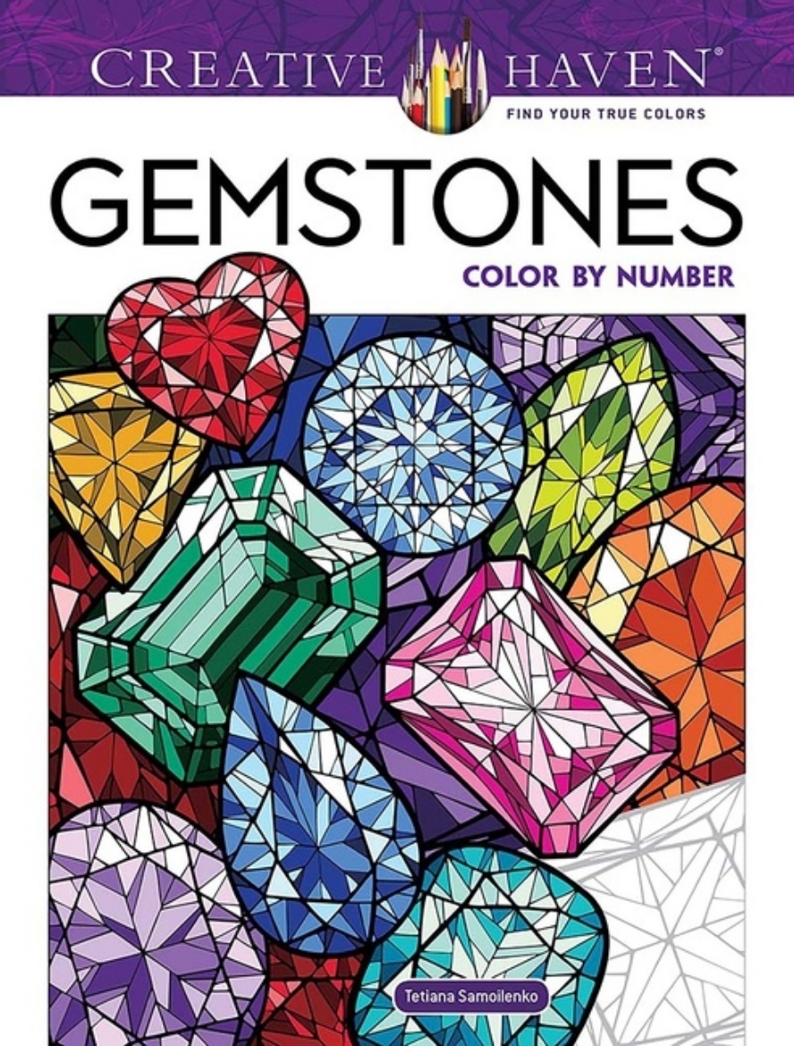 Picture of Creative Haven Gemstones Color by Number