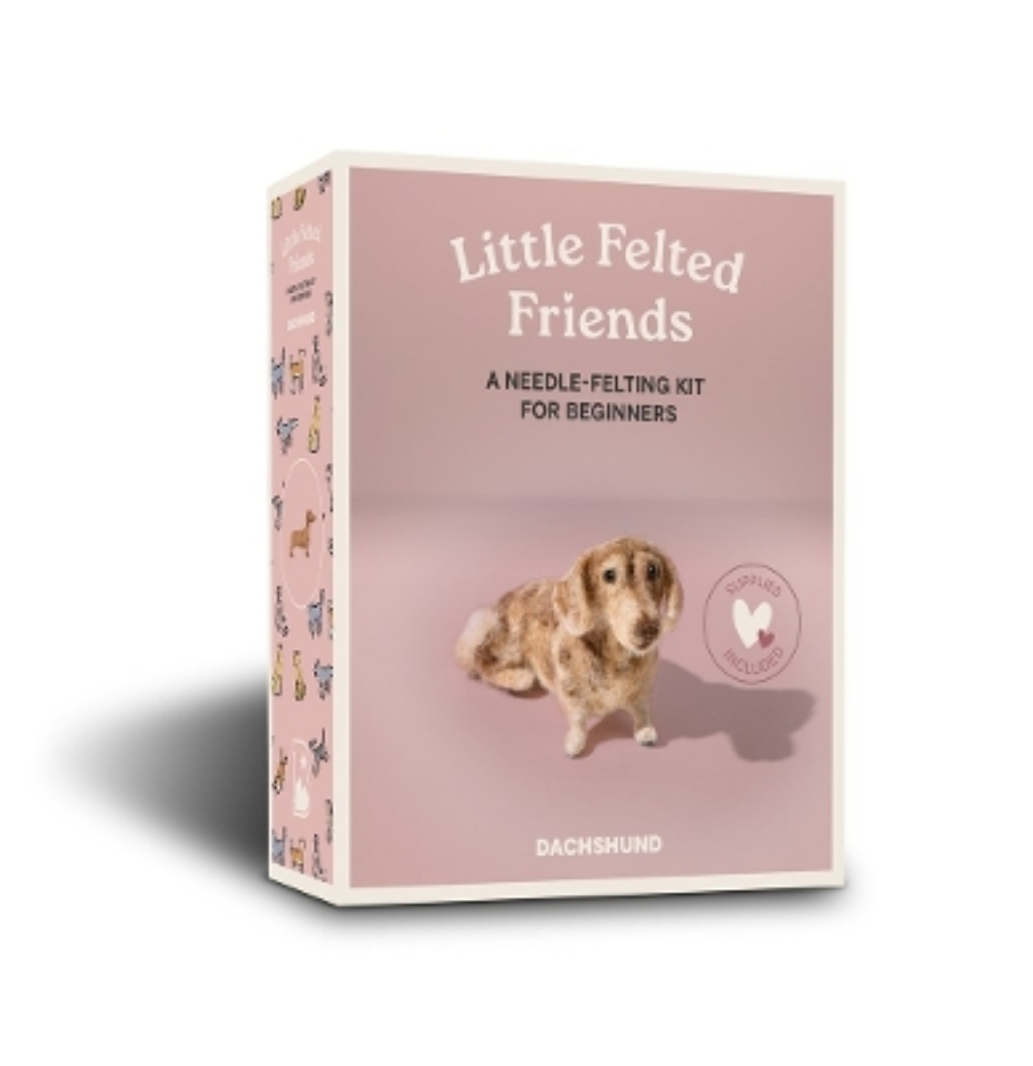 Picture of Little Felted Friends: Dachshund: Dog Needle-Felting Beginner Kits with Needles, Wool, Supplies, and Instructions