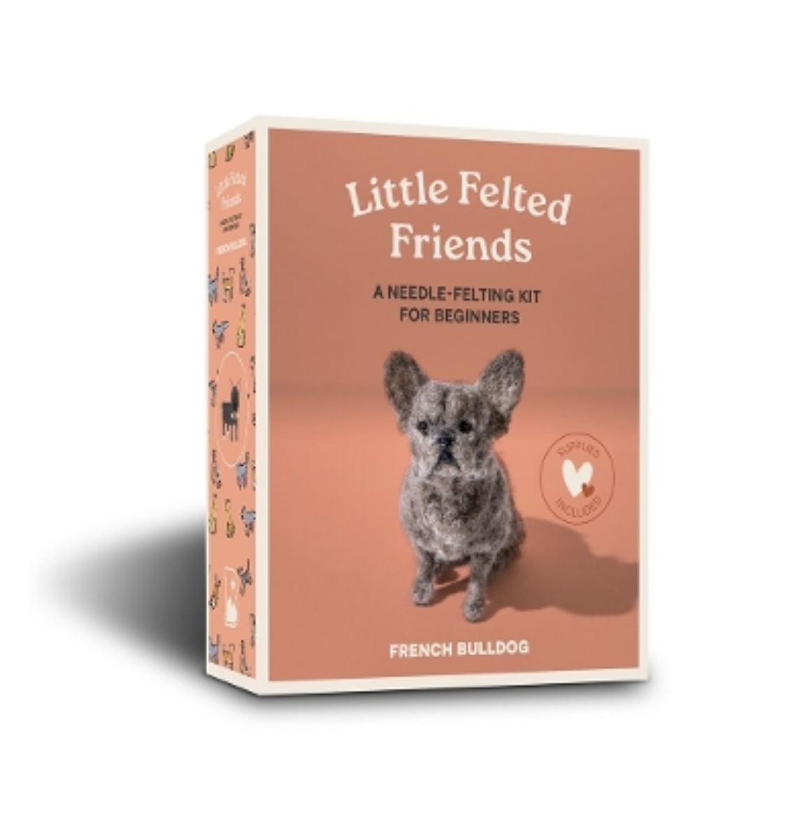 Picture of Little Felted Friends: French Bulldog: Dog Needle-Felting Beginner Kits with Needles, Wool, Supplies, and Instructions